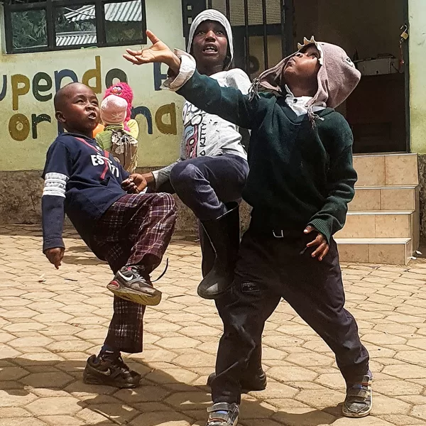 Boys will be boys. In every culture. Note: It was about a ball ;-)